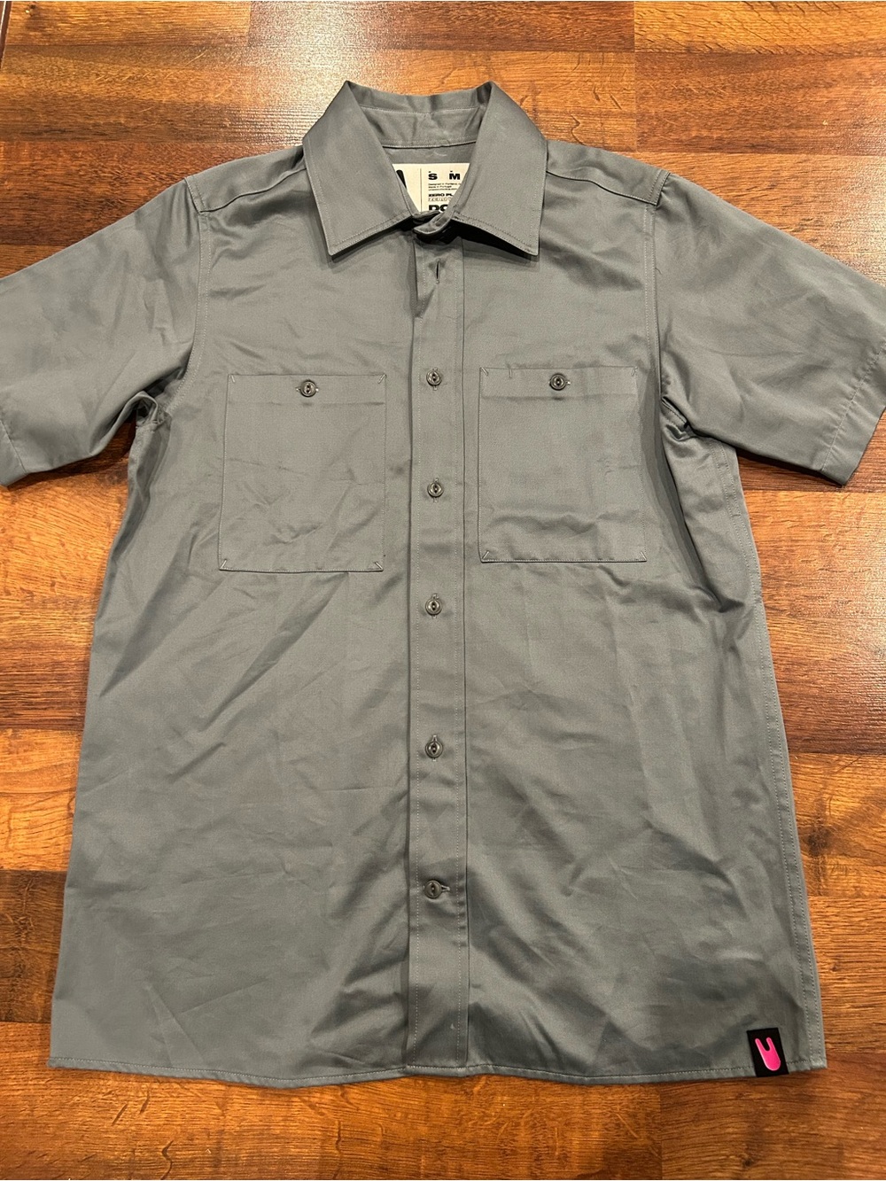 UNLESS Work Shirt Button Down Men’s Small Women’s Medium Utility 100% Cotton